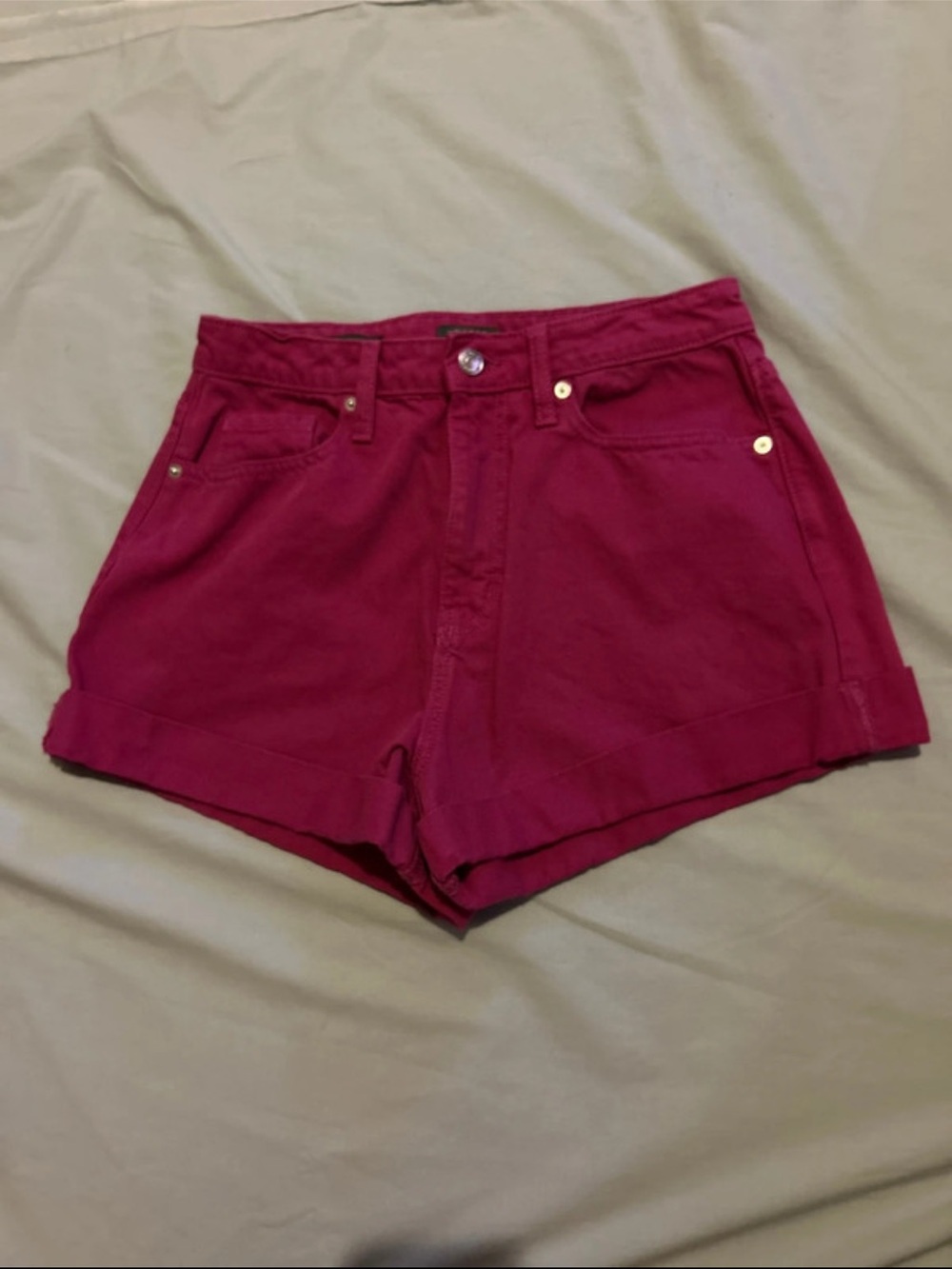 wild fable High-Waist Cuffed Shorts
